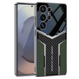 Etui do Samsung Galaxy S25 Ultra GKK Carbon Electro Edge – zielone