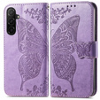 Etui z klapką do Samsung Galaxy A26 5G, Butterfly, fioletowe
