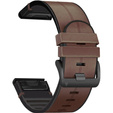 Pasek ze skóry ekologicznej Quickfit 26mm do Garmin, Kawowy