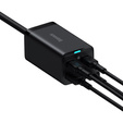 Baseus ładowarka sieciowa GaN3 Pro 100 W, 2× USB-C + 2× USB - czarna