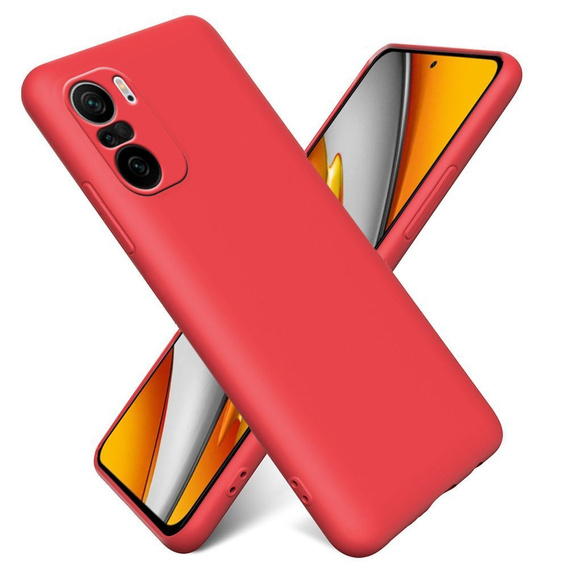 Etui do Xiaomi Mi 11i / POCO F3, Silicone Lite, czerwone
