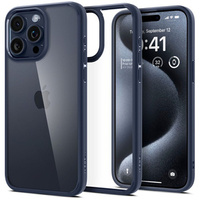 Etui Spigen do iPhone 15 Pro Max, Ultra Hybrid, Przezroczyste / Niebieskie