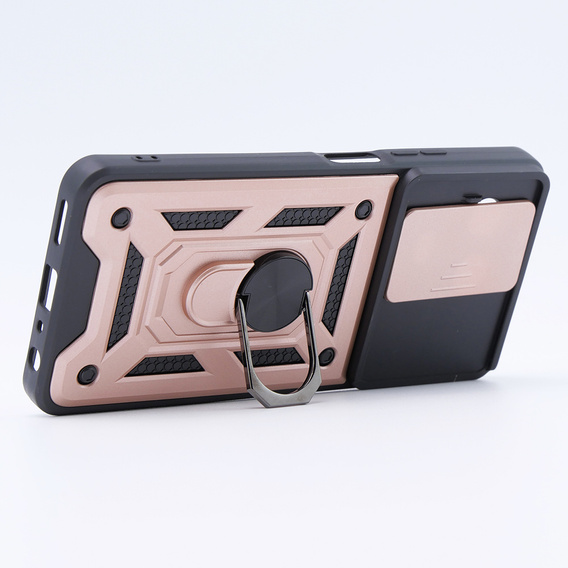 Etui pancerne do Realme 11 5G, CamShield Slide, różowe rose gold