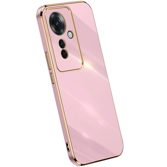 Etui do Oppo Reno 11F 5G, Glamour CamShield, fioletowe