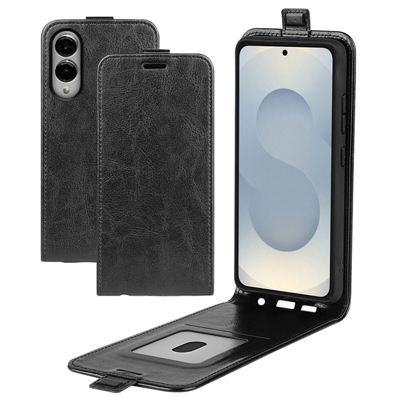 Etui z klapką do Samsung Galaxy S25 Edge, Flip, czarne
