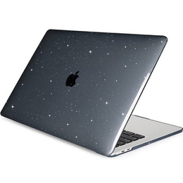 Etui Smartshell do Macbook Air 13 2018 2019 2020, Czarny brokatowy