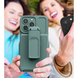 Pancerne Etui Belt Clip do iPhone 14 Pro, z klipsem, zielone