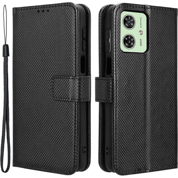 Etui z klapką do Motorola Moto G54 5G, Smart Magnet, czarne