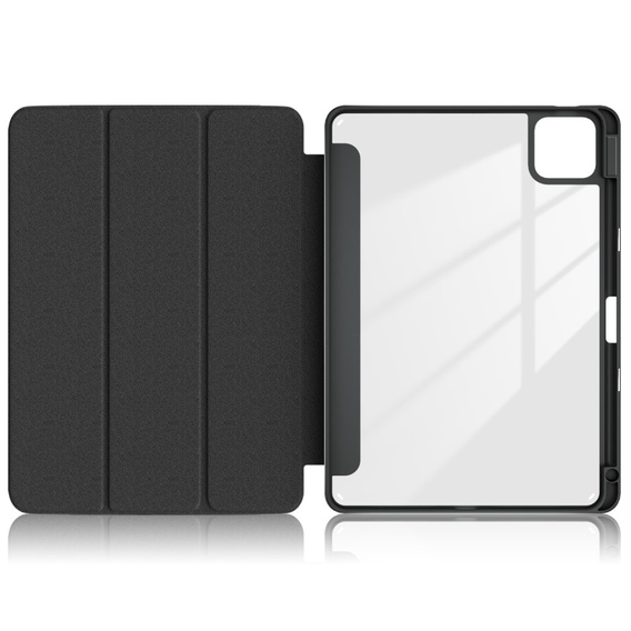 Etui do Xiaomi Pad 6S Pro 12.4, Smartcase Hybrid, z miejscem na rysik, czarne