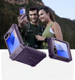 Etui pancerne do Samsung Galaxy Z Flip7 FE / Z Flip6, Dexnor, fioletowe