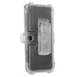 Pancerne Etui do Samsung Galaxy S24, Belt Clip, z klipsem, przezroczyste / czarne