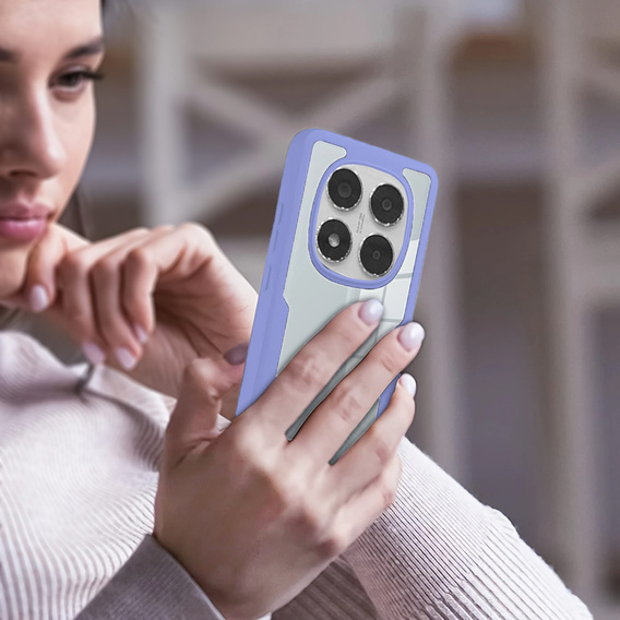Etui do Xiaomi Redmi Note 14 Pro 5G / 14 Pro+ 5G, Shockproof, z folią, fioletowe