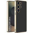 Etui do Samsung Galaxy S25 Ultra, GKK Leather, carbon czarne