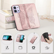 Etui z klapką do Xiaomi Redmi 15C 4G/LTE, Butterfly, różowe rose gold