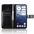 Etui z klapką do Nothing Phone 3 5G, Crazy Horse Wallet, czarne
