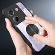 Etui do Xiaomi Poco M7 Pro 5G, z blaszką magnetyczne, przezroczyste / czarne