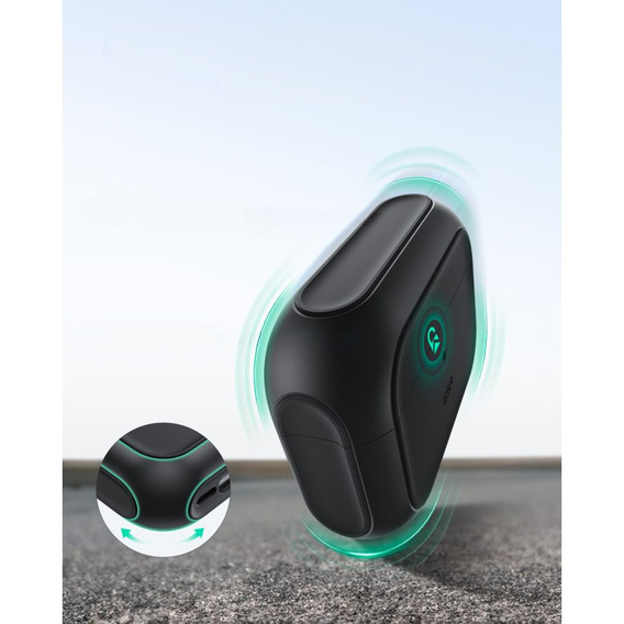 ESR Etui na słuchawki Airpods Pro 3, Orbit Halolock MagSafe, black