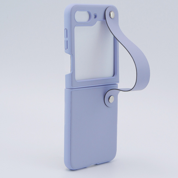 Etui Wristband Kickstand do Samsung Galaxy Z Flip7 FE / Z Flip6, Fioletowe
