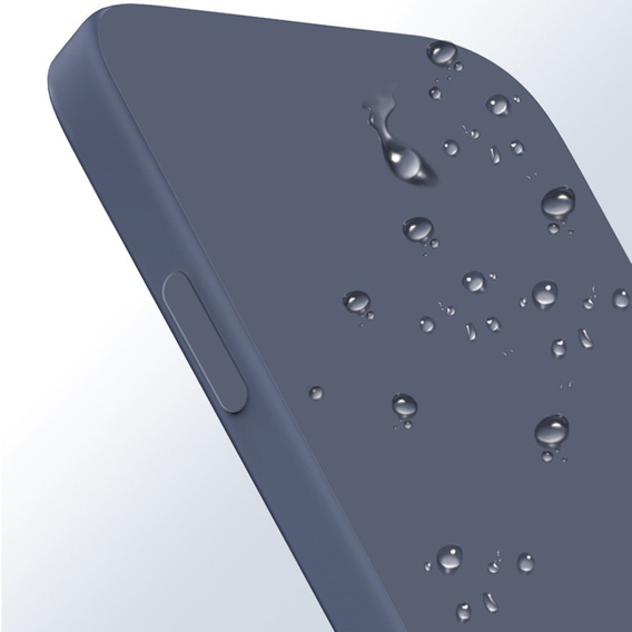 Etui do Samsung Galaxy A15, Silicone Lite, granatowe + szkło 9H
