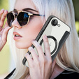 Etui z klapką do iPhone 16E, RFID Wallet MagSafe z ochroną aparatu, czarne