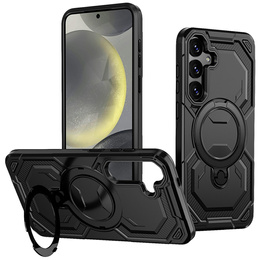 Etui magnetyczne do Samsung Galaxy A57 5G z podstawką, czarne