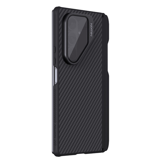 Etui Nillkin pancerne z rysikiem do Samsung Galaxy Z Fold7 5G czarne – widok z przodu