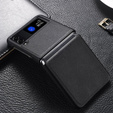 Etui Litchi Leather do Samsung Galaxy Z Flip 4, Black