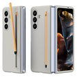Etui ze szkłem i rysikiem do Samsung Galaxy Z Fold7 – szare