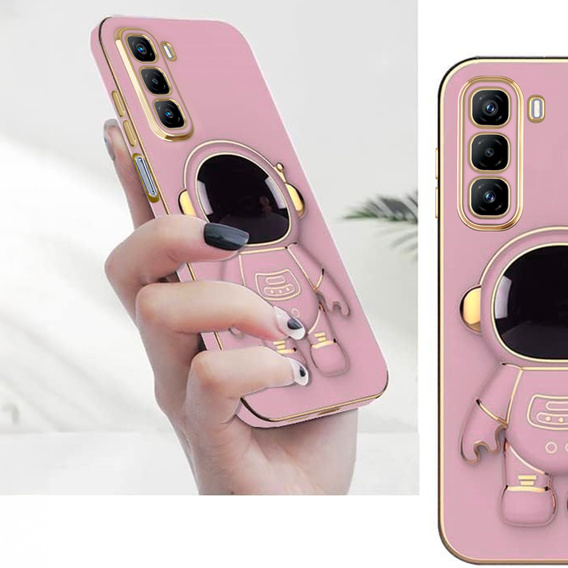 Etui do Infinix Hot 50 4G, Astronaut, fioletowe