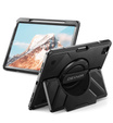 Etui Dexnor 360° do iPad Pro 13" 2024 (7 gen.), z paskiem i miejscem na rysik - czarne