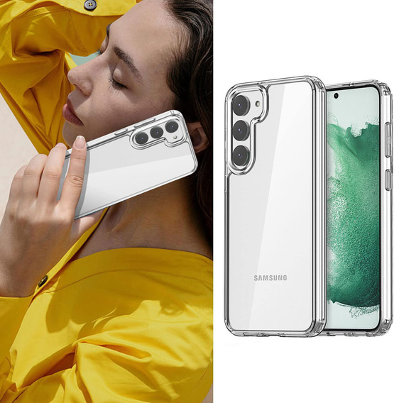 Etui do Samsung Galaxy S23, Fusion Hybrid, przezroczyste