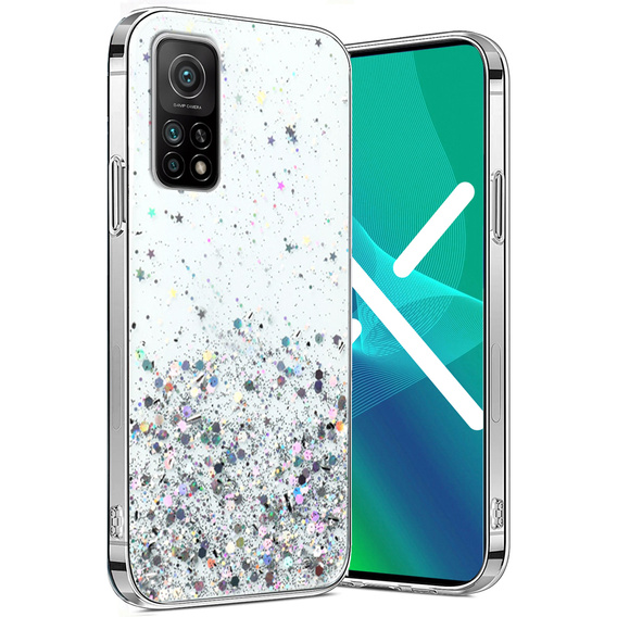 Etui do Xiaomi Mi 10T 5G / Mi 10T Pro 5G, Glittery, przezroczyste