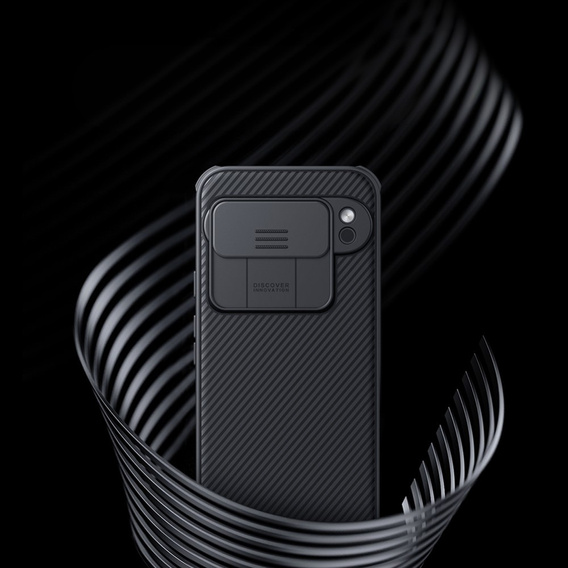 Etui Nillkin CamShield Pro Series do Google Pixel 9/9 Pro – czarne, z przesuwaną osłoną aparatu