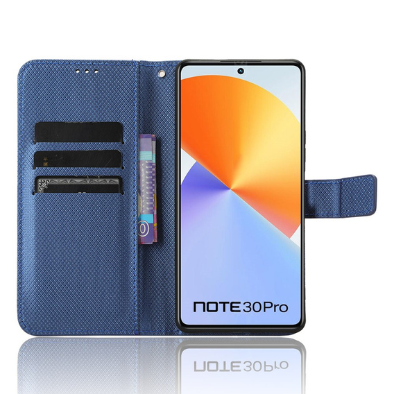 Etui z klapką do Infinix Note 30 Pro 4G, Wallet Smart Magnet, niebieskie