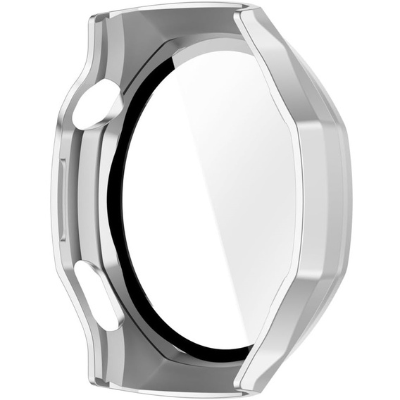 2w1 Etui + Szkło Hartowane do Huawei Watch GT 6 Pro 46mm, Srebrne