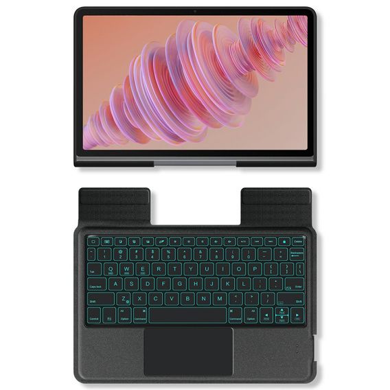 Etui z klawiaturą do Lenovo Tab Plus, czarne