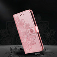 Etui z klapką do Samsung Galaxy A14 4G/5G, Mandala, różowe rose gold