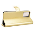 Etui z klapką do Motorola Moto G24 / G24 Power / G04, Crazy Horse Wallet, złote