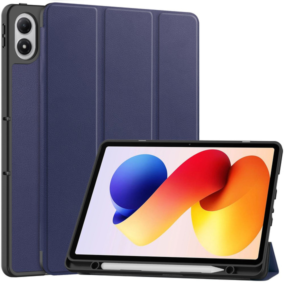 Etui z klapką do Xiaomi Redmi Pad 2 Pro 12,1", Smartcase, granatowe
