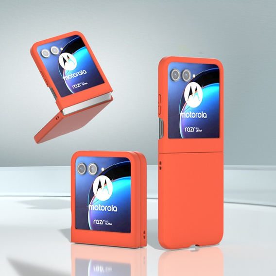 Etui do Motorola Razr 50 5G / Razr 60 5G, PC Case, pomarańczowe