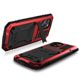 Etui do iPhone 13, R-JUST, pancerne, czerwone