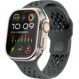 Pasek Silikonowy do Apple Watch 1/2/3/4/5/6/7/8/9/10/11/SE Ultra 1/2/3 42/44/45/46/49mm, Szary