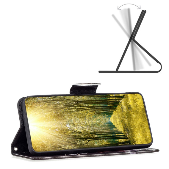 Etui z klapką do Infinix Hot 30, Wallet, Don't Touch My Phone czarne