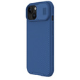 Etui do iPhone 15 Plus, pancerne Nillkin, CamShield Pro, Niebieskie