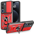 Etui pancerne do Vivo Y19s, CamShield Slide, czerwone
