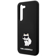 Etui Karl Lagerfeld do Samsung Galaxy S23+ Plus, Silicone Choupette, czarne