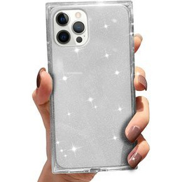 Etui Square Glitter do iPhone 12 Pro Max, Silver
