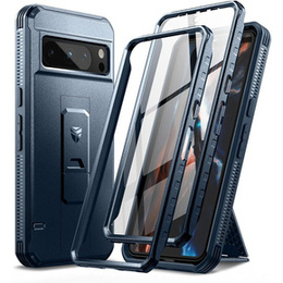 Etui pancerne do Google Pixel 8 Pro, Dexnor Full Body (Two Frames), niebieskie