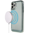 Etui do iPhone 12 Pro Max Carbon Slim Case Obudowa, Zielone