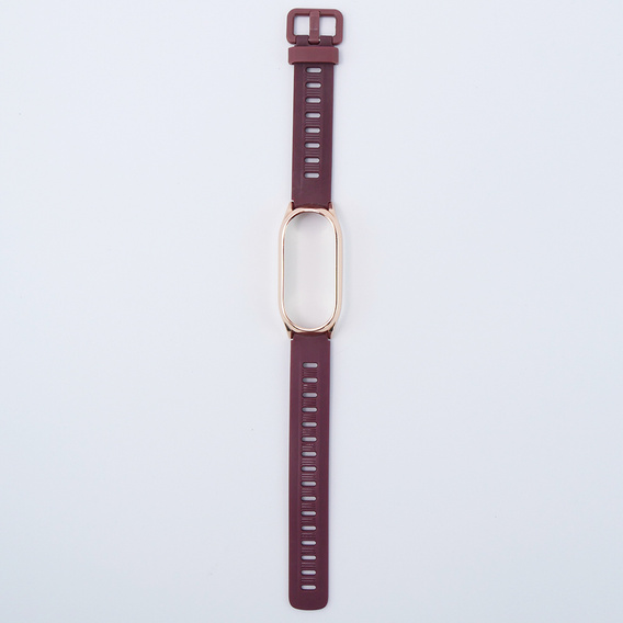 Pasek Silikonowy do Xiaomi Smart Band 10 / 9 / 8, Bordowy